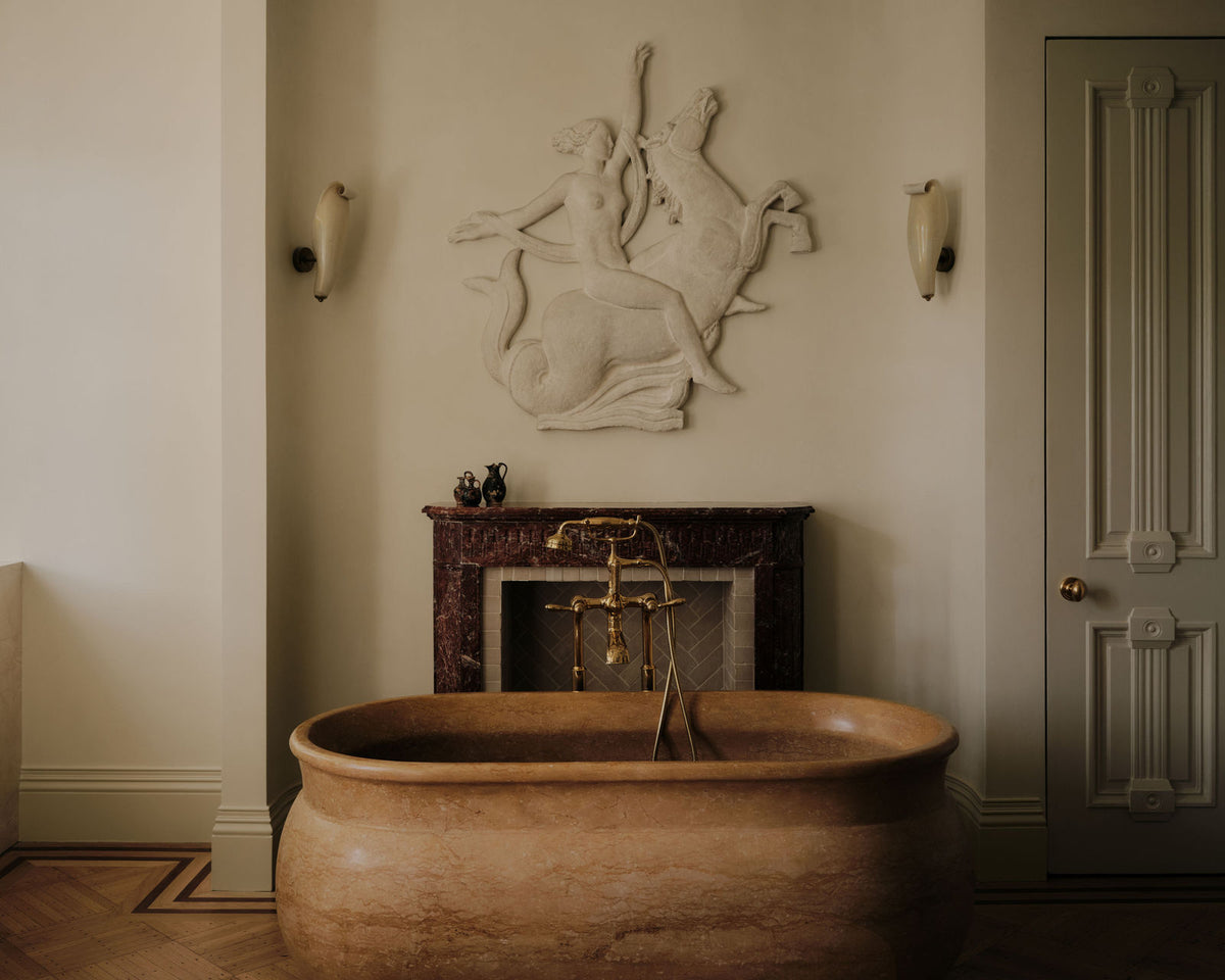 Brooklyn Townhouse principal bathroom, Montana Labelle Design